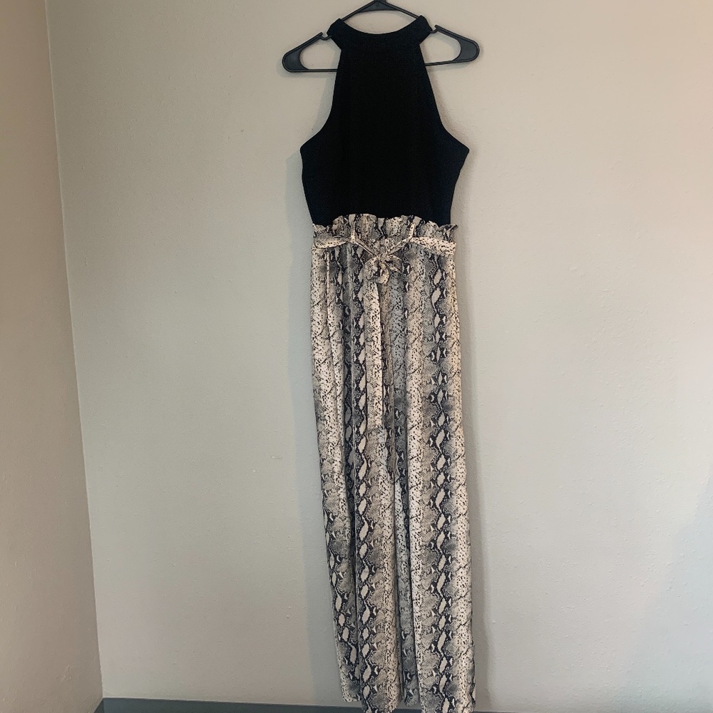 Snake Print Jumpsuit